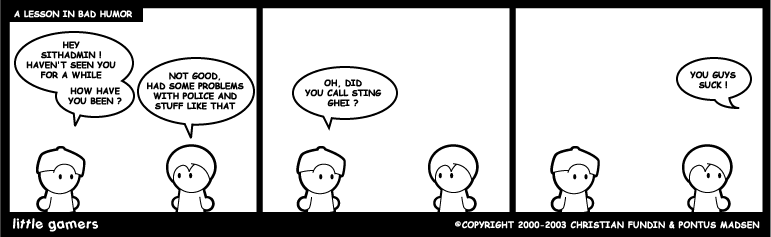 Lesson in bad humor