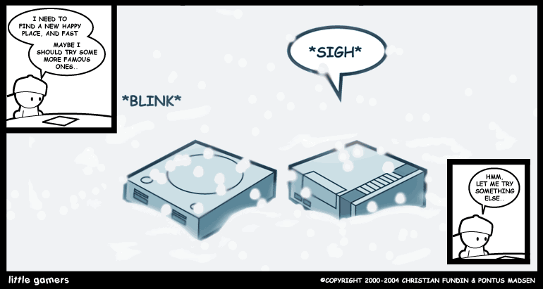 Sad NES in snow
