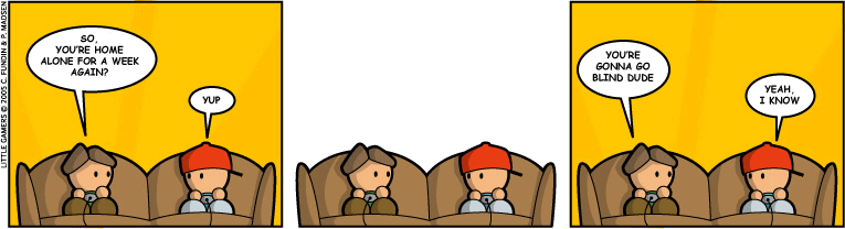 Home alone, again