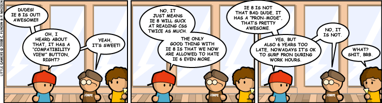 Donkey-pron mode, 6 years too late