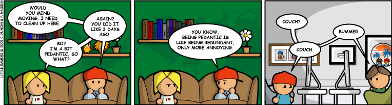Pedantic on it