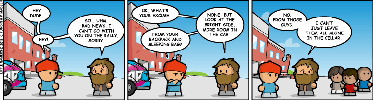 Ted, the quitter.