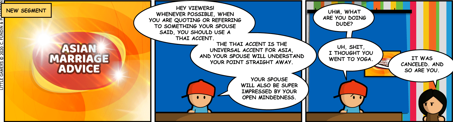 New segment, Asian marriage advise