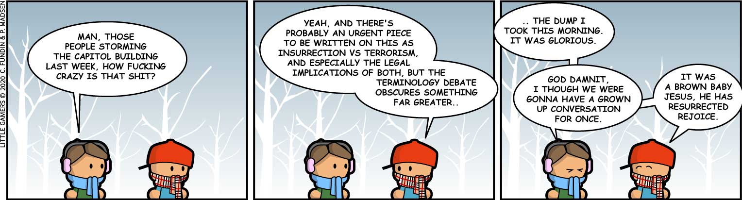 A conversation between grown ups