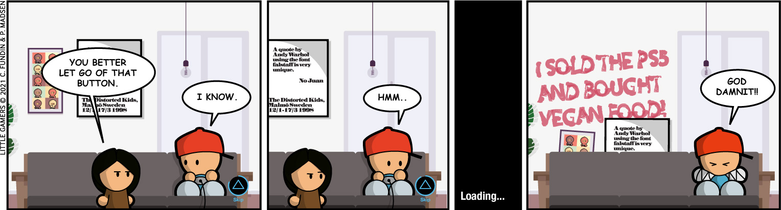 After the cut scene incident