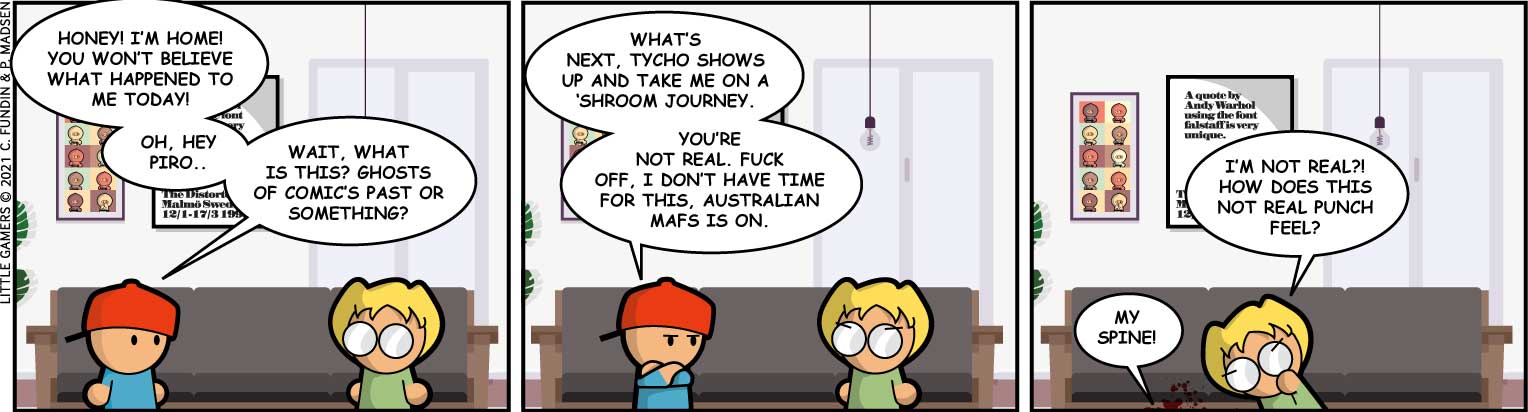 Magic mushroom journey back in time