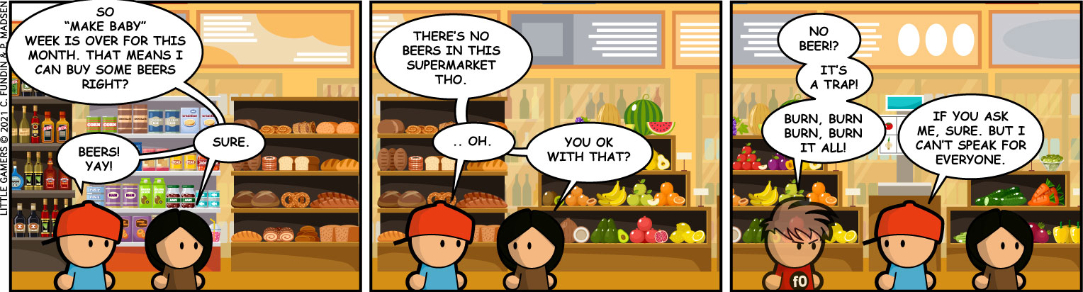 I am not responsible for the beer