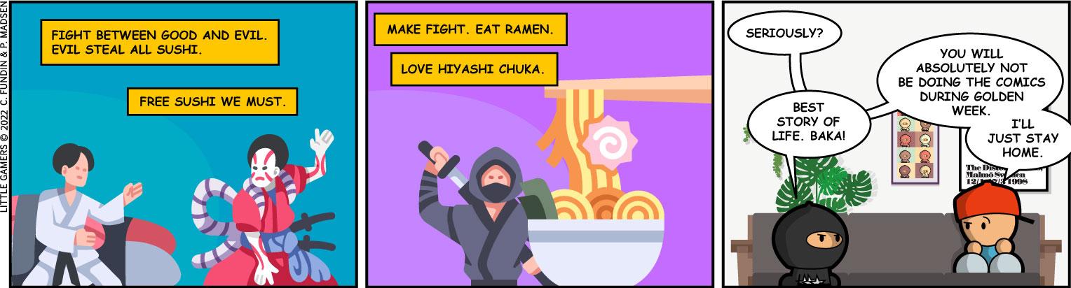 Make fight. Eat ramen.